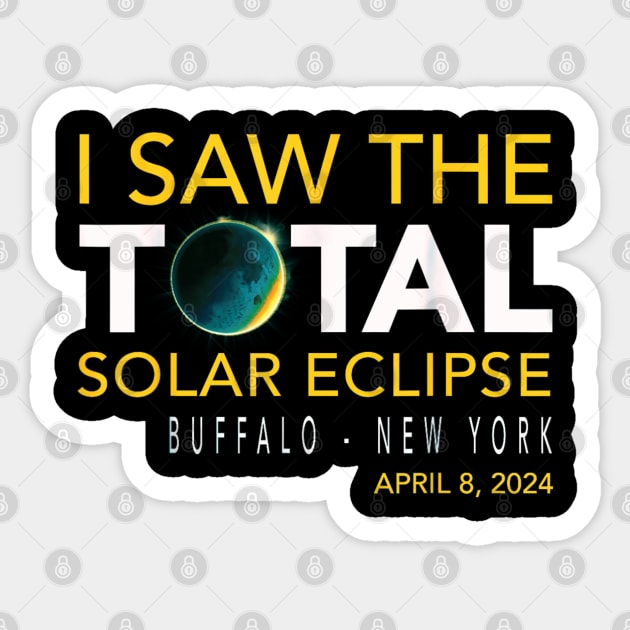 I saw the total eclipse at Buffalo New York Sticker by Dreamsbabe